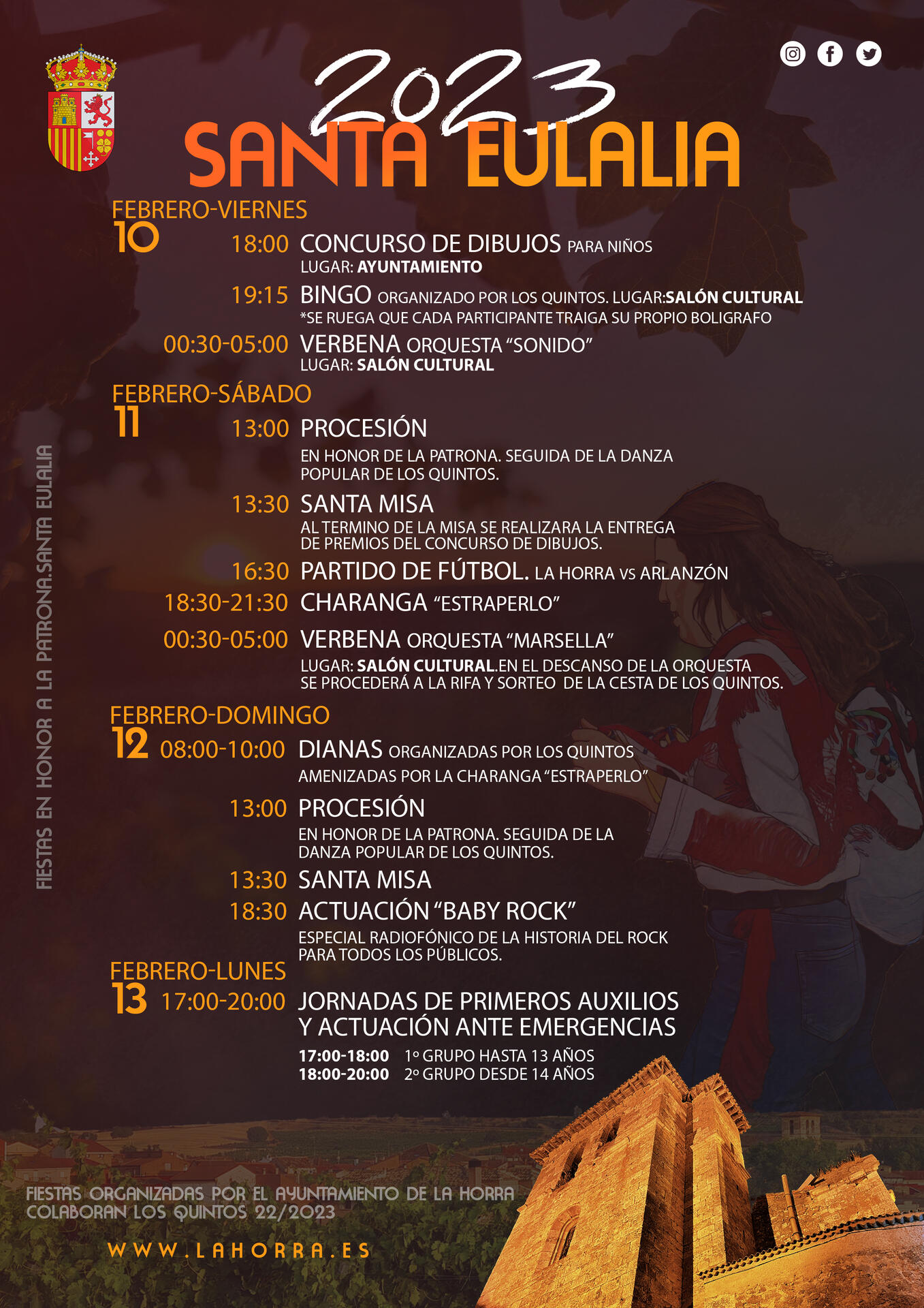 FIESTAS EN HONOR A LA PATRONA SANTA EULALIA
